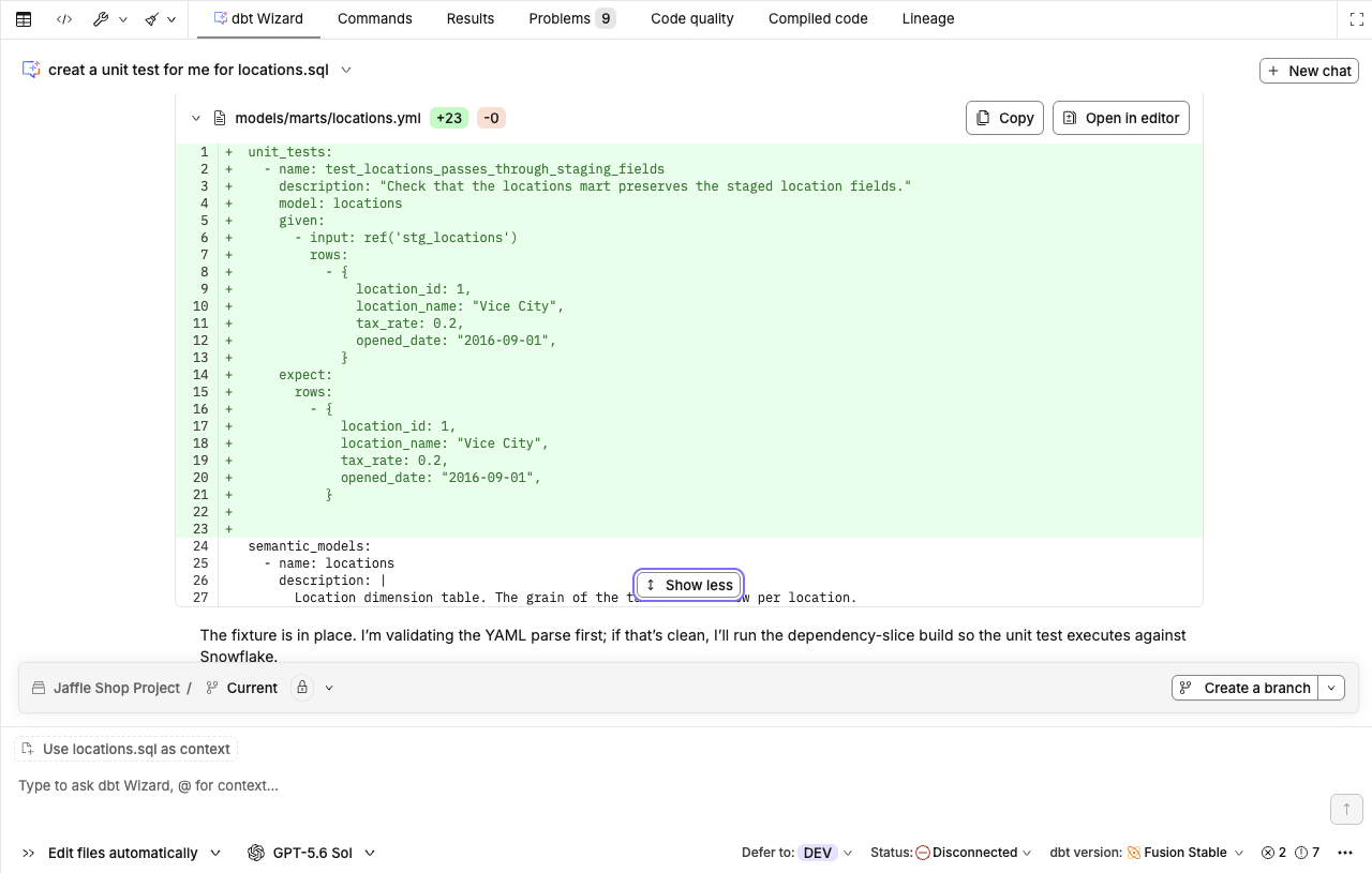 Wizard's final refactor result displayed as a diff in the Studio IDE